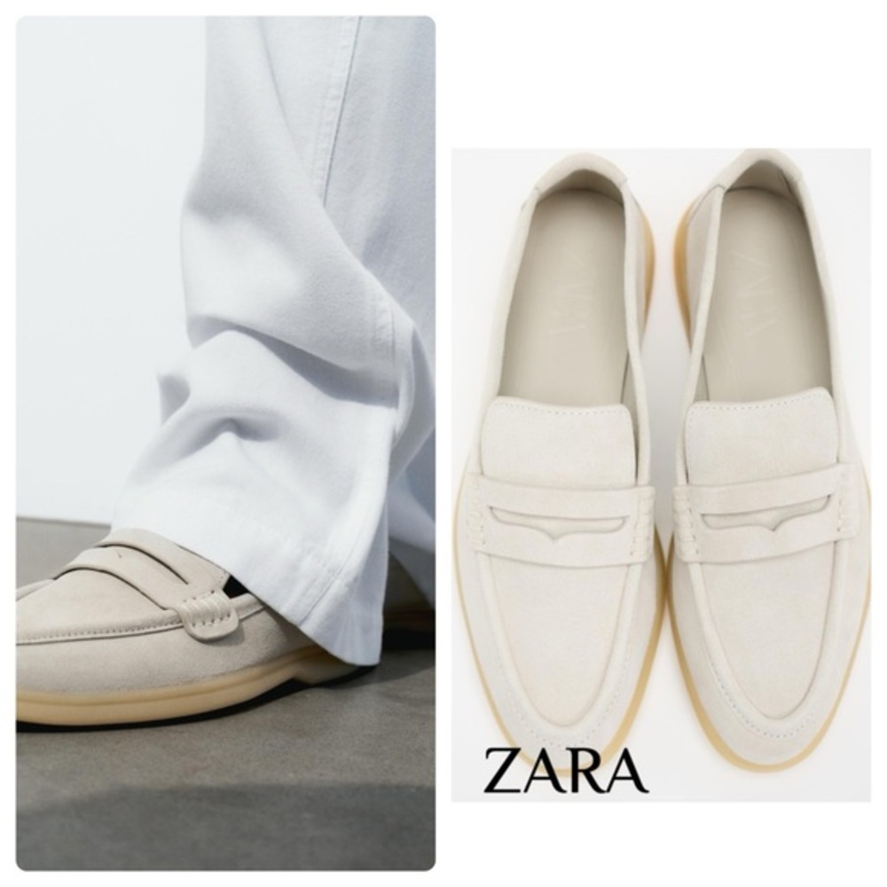 ZARA WOMEN LEATHER LOAFERS